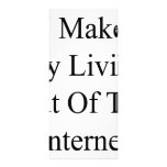 Hago mi vida fuera del Internet Tarjetas Publicitarias Personalizadas