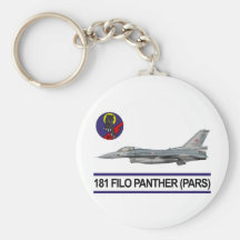 Halcón del F-16 de la pantera de 181 FILO Llaveros