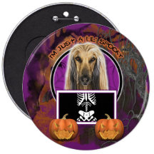 Halloween - apenas un Lil fantasmagórico - afgano Pins