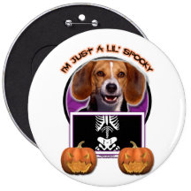 Halloween - apenas un Lil fantasmagórico - beagle Pins