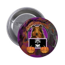 Halloween - apenas un Lil fantasmagórico - collie  Pins