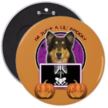Halloween - apenas un Lil fantasmagórico - collie  Pins