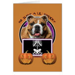 Halloween - apenas un Lil fantasmagórico - dogo Tarjeta