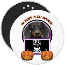 Halloween - apenas un Lil fantasmagórico - Doxie - Pin