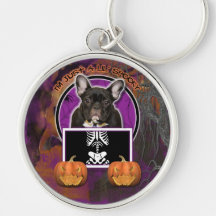 Halloween - apenas un Lil fantasmagórico - Frenchi Llavero Personalizado