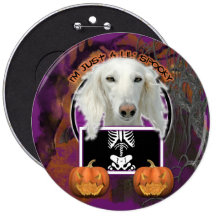 Halloween - apenas un Lil fantasmagórico - Saluki Pins