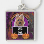 Halloween - apenas un Lil fantasmagórico - Terrier Llaveros Personalizados