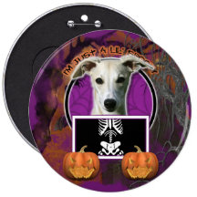 Halloween - apenas un Lil fantasmagórico - Whippet Pins