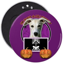 Halloween - apenas un Lil fantasmagórico - Whippet Pin