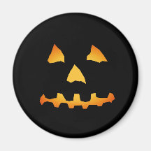 Halloween: Cara de la Jack-o-Linterna: Imán