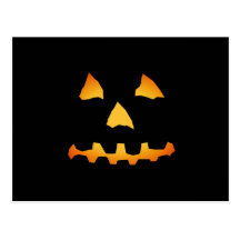 Halloween: Cara de la Jack-o-Linterna: Postal