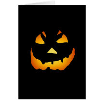 Halloween: Cara de la Jack-o-Linterna: Tarjetas