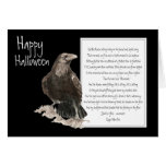 Halloween, Edgar Allen Poe, cuervo, nunca más Felicitaciones