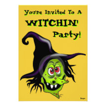 ¡Halloween - fiesta de WITCHIN! Comunicado Personalizado
