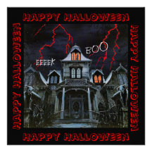 Halloween frecuentado invitacion personalizada