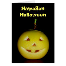Halloween hawaiano tarjetas