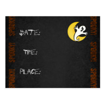 Halloween invita tarjeta postal