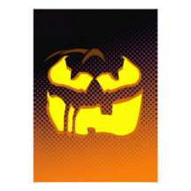 Halloween jackolantern invita anuncio personalizado
