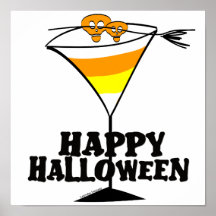 Halloween Martini Posters