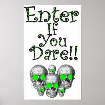 ¡Halloween Poster-Entra si usted se atreve!