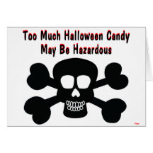 Halloween puede ser peligroso tarjeta