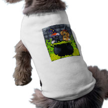 Halloween que elabora cerveza encima de problema - ropa de perros
