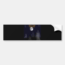 Halloween-Truco o invitación Etiqueta De Parachoque