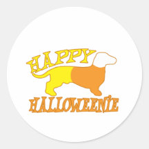 Halloweenie feliz pegatinas  