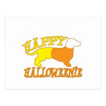 Halloweenie feliz postales