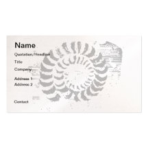 Halo de piedra tarjetas de visita