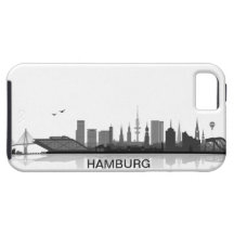 Hamburgo skyline iPhone 5 sleeve/Case iPhone 5 Funda