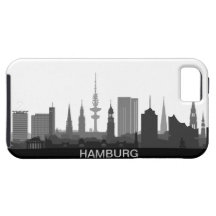 Hamburgo skyline iPhone 5 sleeve/Case iPhone 5 Carcasas
