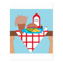 ¿Hamburguesa conseguida? Tarjeta Postal