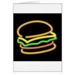 Hamburguesa de neón felicitacion 