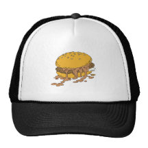 hamburguesa descuidada del chile gorro