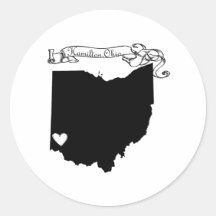 Hamilton Ohio Pegatinas