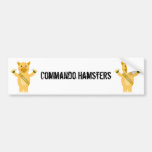 Hámsteres del comando etiqueta de parachoque