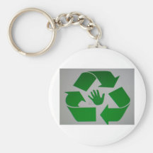 Handprint reciclado llavero