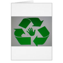 Handprint reciclado tarjeton