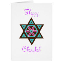 Hanukah feliz Chanukah Tarjeton
