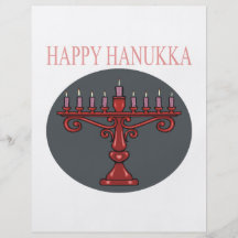 Hanukka feliz tarjetón