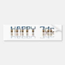 Happy 2012 7dc auto aufkleber