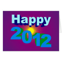 Happy 2012 grußkarten