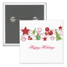 Happy Holidays Button