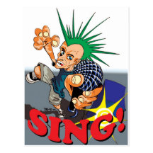 Happy Sing! Cartoes Postais