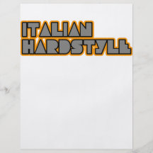 Hardstyle italiano tarjeta publicitaria