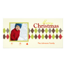 Harlequin de PixDezines, navidad Tarjetas Con Fotos Personalizadas