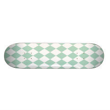 Harlequin Seafoam y blanco Patines