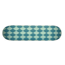 Harlequin Seafoam y trullo Monopatín Personalizado