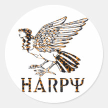 Harpy Etiqueta Redonda